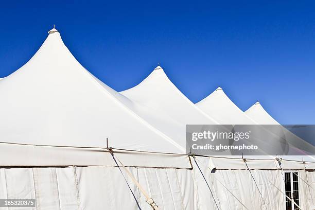 white tent - canopy tent stock pictures, royalty-free photos & images