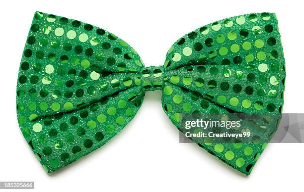 green bow tie - bow tie stock pictures, royalty-free photos & images