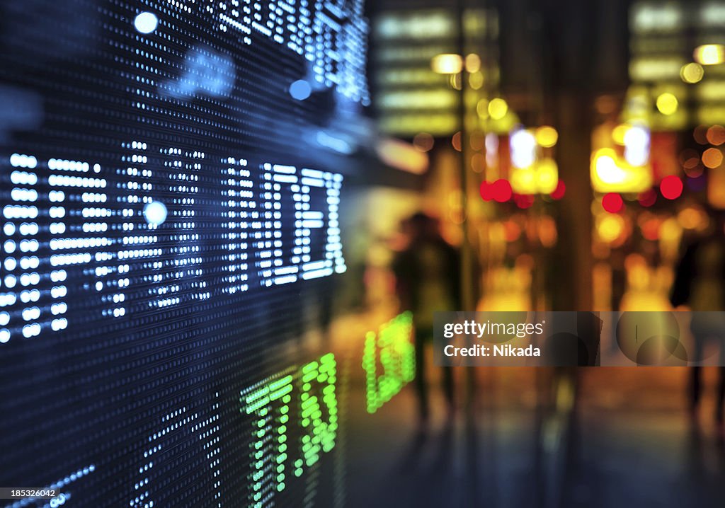 Display stock market data