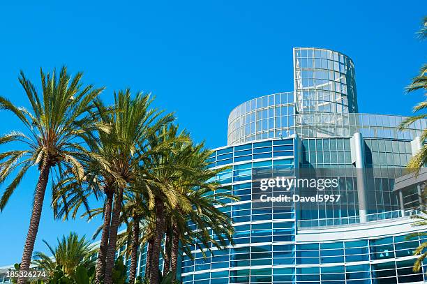 scenic landscape of anaheim convention center - orange county california stock pictures, royalty-free photos & images