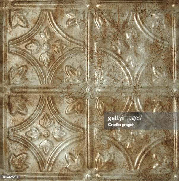 tin ceiling tile - ceiling stock pictures, royalty-free photos & images