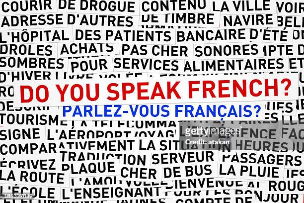 parlez-vous français? - cultura francese foto e immagini stock