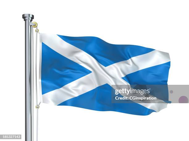 flagge von schottland  - scotland stock-fotos und bilder