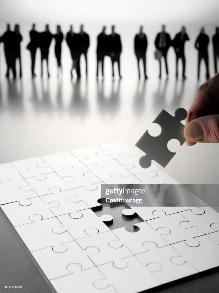 Última peça do Puzzle trabalho em equipa