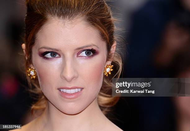 Anna Kendrick attends a screening of "Drinking Buddies" during the 57th BFI London Film Festival at the Odeon West End on October 18, 2013 in London,...