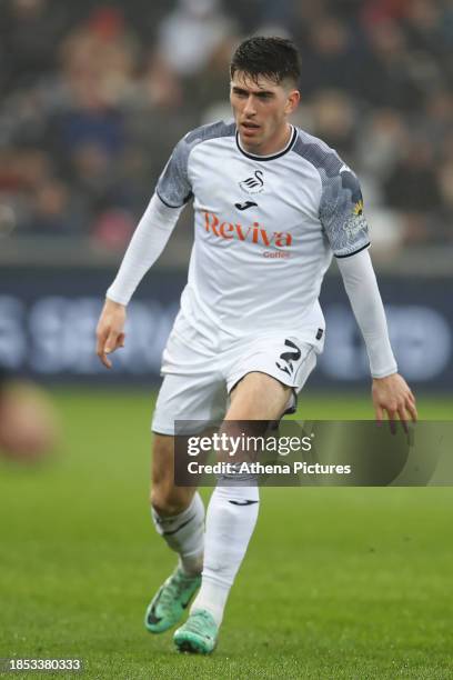 Josh Key of Swansea City in action during the Sky Bet Championship match between Swansea City and Middlesbrough at the Swansea.com Stadium on...