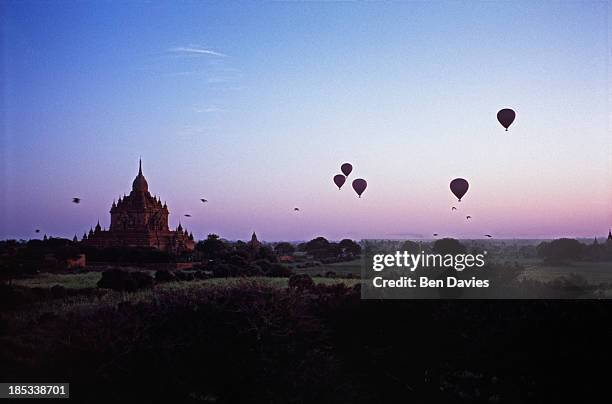 At dawn hot air balloons drift over the ancient temples of Bagan, one of the most important tourist attractions in Myanmar. In all, there are more...