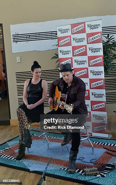 Shawna Thompson and Keifer Thompson who are Thompson Square perform at the Luden's and Thompson Square Make Sweet Music Together to Celebrate "Voices...