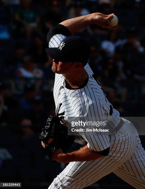 Preston Claiborne of the New York Yankees in action against the Tampa Bay Rays at Yankee Stadium on SeptemberJune 23, 2013 in the Bronx borough of...