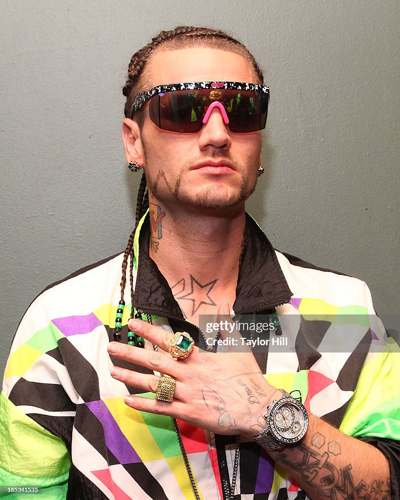 Rapper Riff Raff Rapper Riff Raff poses for a portrait before his show at Irving Plaza