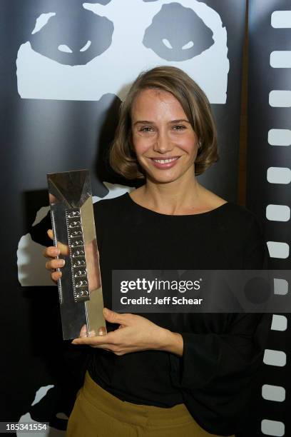 Actress Nadeshda Brennicke attends the awards ceremony at the 2013 Chicago International Film Festival at W Chicago on October 18, 2013 in Chicago,...