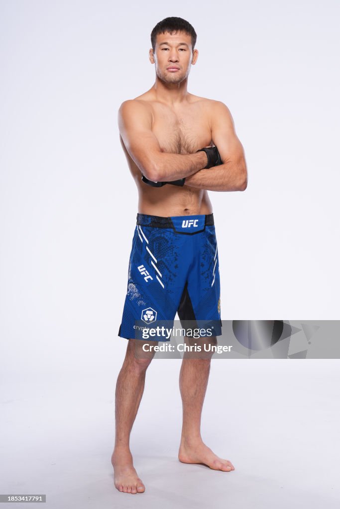 Shavkat Rakhmonov Poses For A Portrait During A UFC Photo Session On shavkat-rakhmonov-poses-for-a-portrait-during-a-ufc-photo-session-on