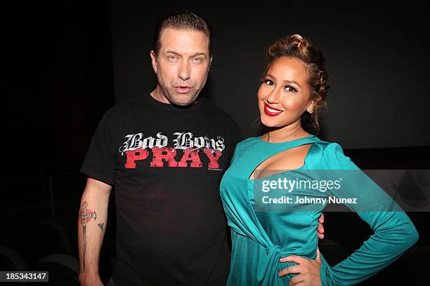 Stephen Baldwin and Adrienne Bailon attend the "I'm In Love With a Church Girl" screening at the Regal E-Walk Stadium 13 on October 18, 2013 in New...