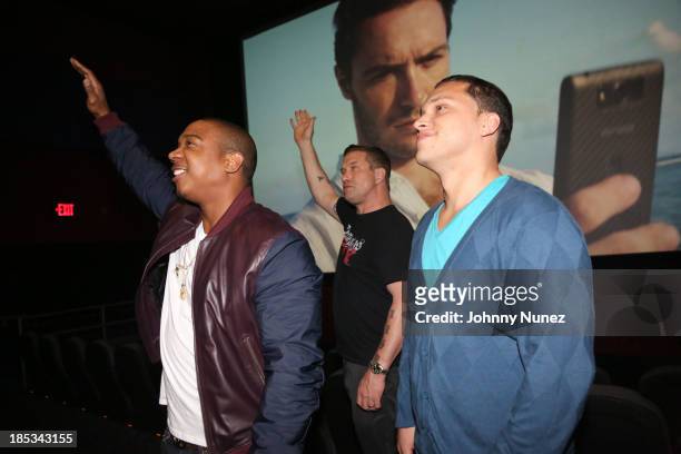 Ja Rule, Stephen Baldwin and Michael Rivera attend the "I'm In Love With a Church Girl" screening at the Regal E-Walk Stadium 13 on October 18, 2013...