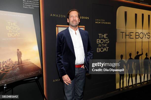 Kevin Ulrich attends "The Boys In The Boat" New York Screening at Museum of Modern Art on December 13, 2023 in New York City.