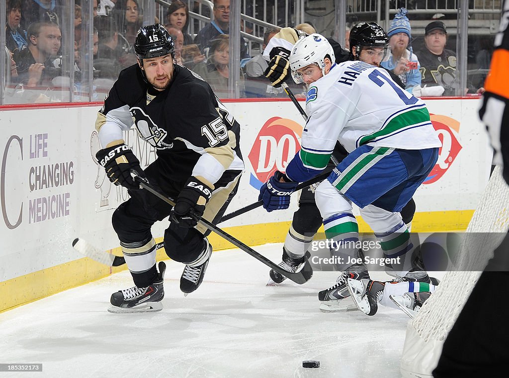 Vancouver Canucks v Pittsburgh Penguins