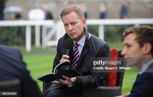 Jeremy Kyle attends the British Champions Day at Ascot Racecourse on October 19, 2013 in Ascot, England.