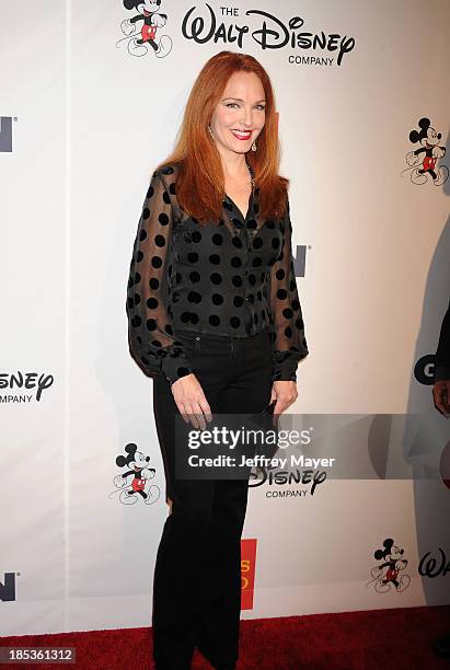 Actress Amy Yasbeck attends the 9th Annual GLSEN Respect Awards held at the Beverly Hills Hotel on October 18, 2013 in Beverly Hills, California.