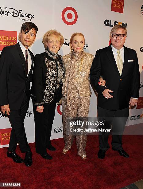 Designer Raymundo Baltazar, guest, actress Anne Jeffreys and Wells Fargo Foundation Senior Vice President, Jonathan Weedman attend the 9th Annual...