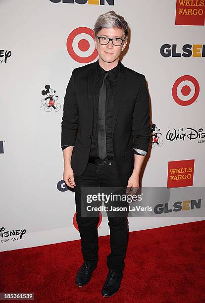 Tyler Oakley attends the 9th annual GLSEN Respect Awards at Beverly Hills Hotel on October 18, 2013 in Beverly Hills, California.