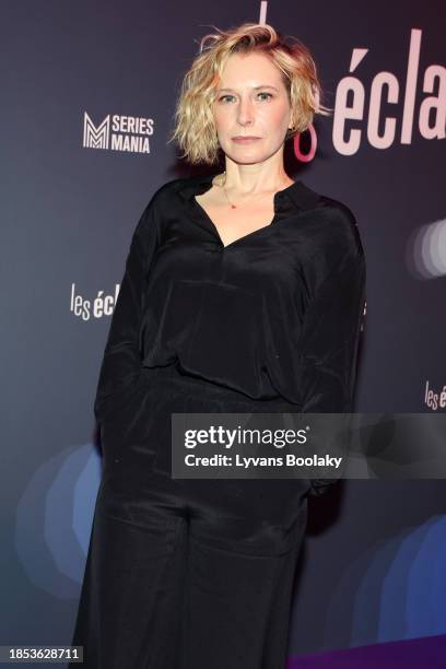 Ophelia Kolb attends the Les Eclats By Series Mania Photocall at La Gaite Lyrique on December 13, 2023 in Paris, France.