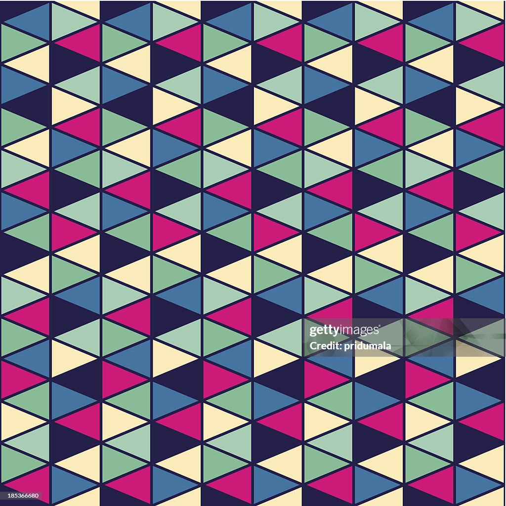 Seamless Geometric Pattern With Shapes High-Res Vector Graphic - Getty ...