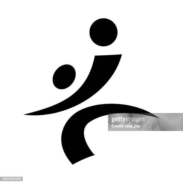 handball - vector icon. kinds of sports - kind icon stock illustrations