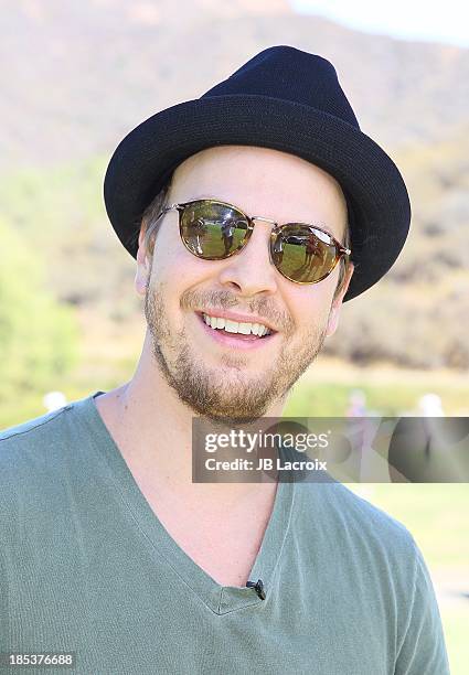 Gavin DeGraw is seen golfing at the Malibu Golf Club during the Pinnacle Vodka and Live Nation?s Summer Sweepstakes event on October 19, 2013 in...