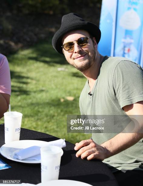 Gavin DeGraw is seen golfing at the Malibu Golf Club during the Pinnacle Vodka and Live Nation?s Summer Sweepstakes event on October 19, 2013 in...