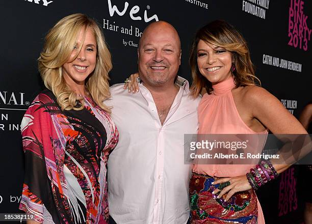 Michelle Chiklis, actor Michael Chiklis and Pink Party founder Elyse Walker attend Elyse Walker Presents The Pink Party 2013 hosted by Anne Hathaway...