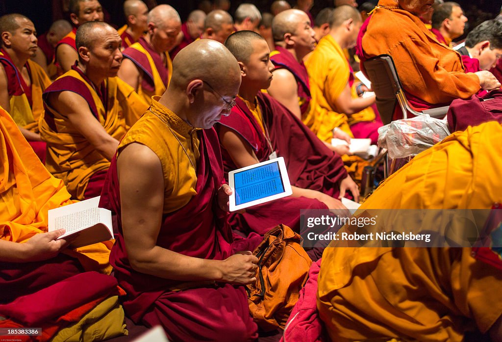 The Dalai Lama Gives Talks In New York City