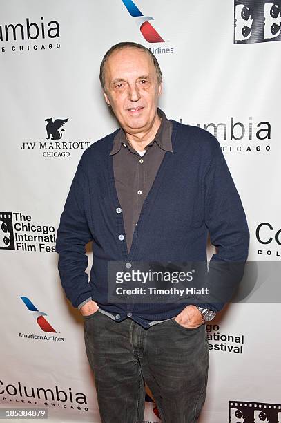 Director Dario Argento attends the "Dracula 3D" premiere at AMC River East Theater on October 19, 2013 in Chicago, Illinois.