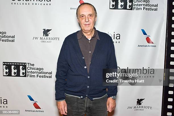 Director Dario Argento attends the "Dracula 3D" premiere at AMC River East Theater on October 19, 2013 in Chicago, Illinois.