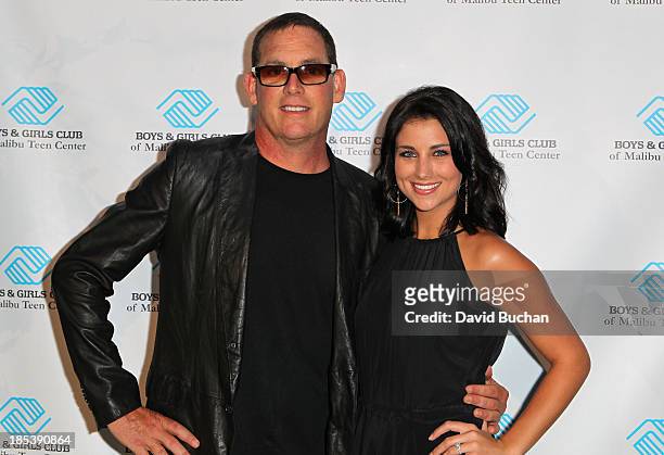 Producer Mike Fliess and Miss America 2012 Laura Kaeppeler attend the Malibu Boys And Girls Club Gala on October 19, 2013 in Malibu, California.