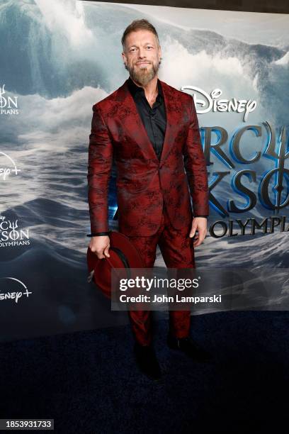 Adam Copeland attends Disney's "Percy Jackson and the Olympians" New York premiere at The Metropolitan Museum of Art on December 13, 2023 in New York...