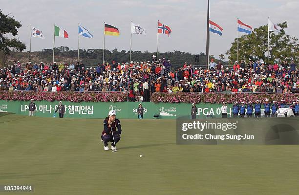 Hee-Kyung Seo of South Korea during the LPGA KEB-HanaBank Championship at Sky 72 Golf Club Ocean Course on October 20, 2013 in Incheon, South Korea.