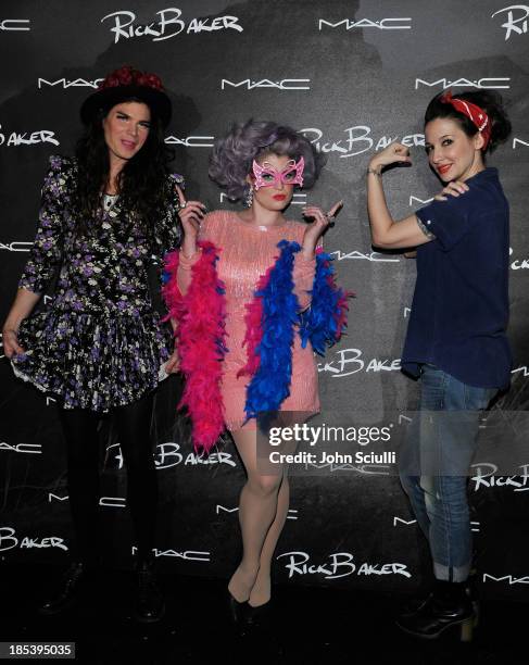 Matthew Mosshart, Kelly Osbourne and guest attend MAC Cosmetics and Rick Baker's Monster Mash on October 19, 2013 in Glendale, California.