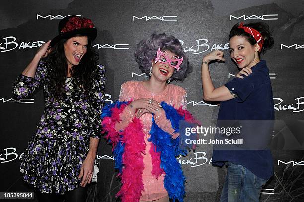 Matthew Mosshart, Kelly Osbourne and guest attend MAC Cosmetics and Rick Baker's Monster Mash on October 19, 2013 in Glendale, California.