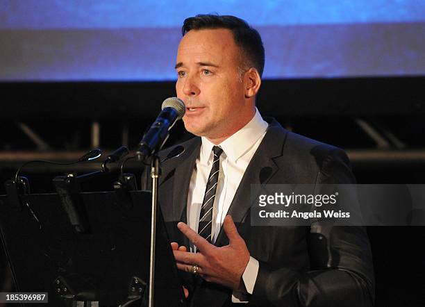 David Furnish attends 'An Evening Under The Stars' benefiting The L.A. Gay & Lesbian Center at a private residency on October 19, 2013 in Los...