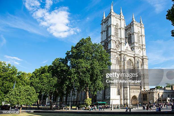 westminster abbey, london, uk. - abby road stock-fotos und bilder