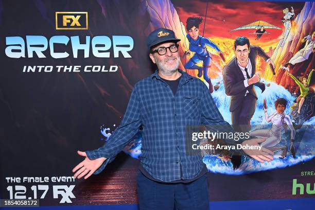 Jon Benjamin attends FX hosts "Archer Live!" celebrating season 14 "Archer: Into The Cold Finale" Event at Alex Theatre on December 13, 2023 in...