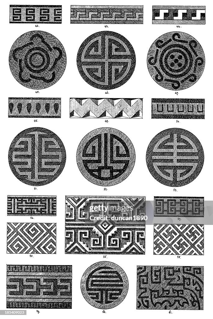 Ornamental art deisgn elements