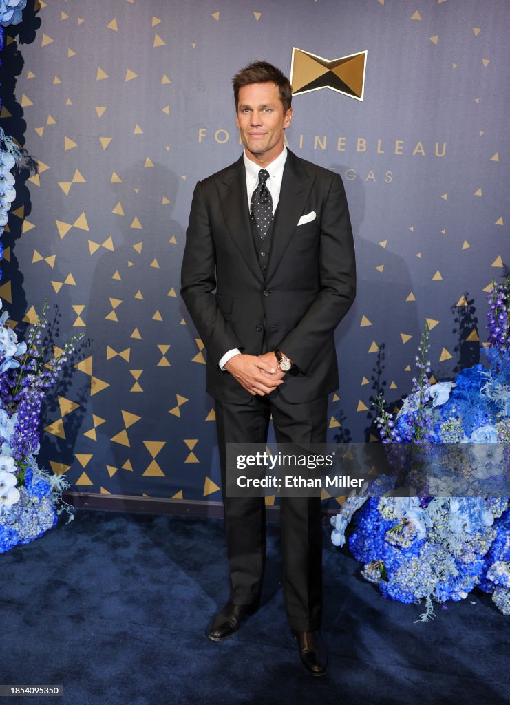Tom Brady attends the grand opening of Fountainbleau Las Vegas on