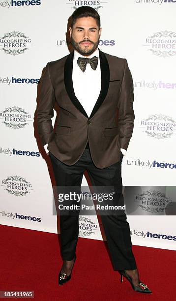 Fashion designer Prince Julio Cesar attends 'Unlikely Heroes' Recognizing Heroes Awards Dinner and Gala at The Living Room at The W Hotel on October...