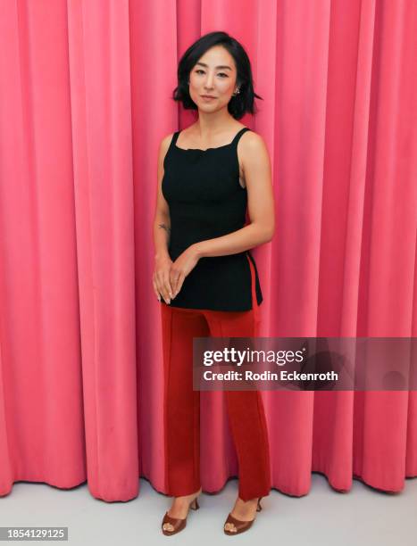 Greta Lee attends the MoMA Contenders 2023 screening series - "Past Lives" presented by The Hammer Museum at Billy Wilder Theater on December 13,...