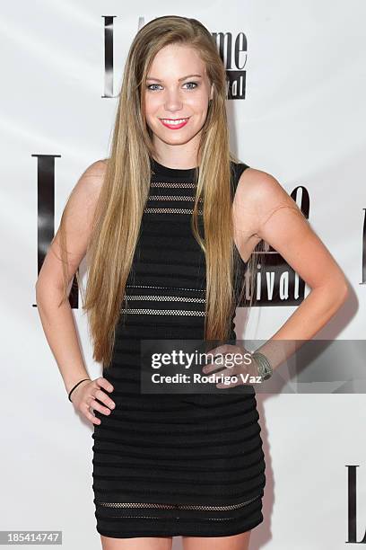 Actress Chloe Lanier attends the 9th Annual La Femme International Film Festival "A Case Of You" premiere at Regal Cinemas L.A. Live on October 19,...