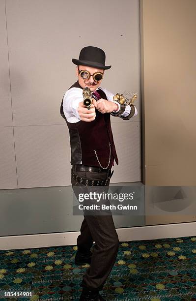 Anthony Fadeley as Steampunk Tim Traveler attends Nashville Comic Con 2013 at Music City Center on October 19, 2013 in Nashville, Tennessee.