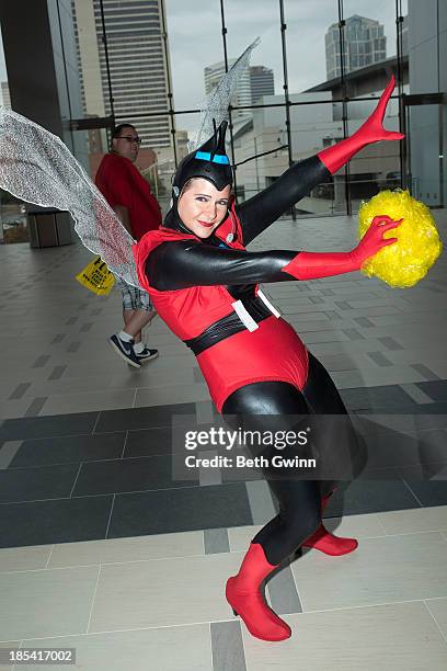 Amy Tilla as the Wasp attends Nashville Comic Con 2013 at Music City Center on October 19, 2013 in Nashville, Tennessee.