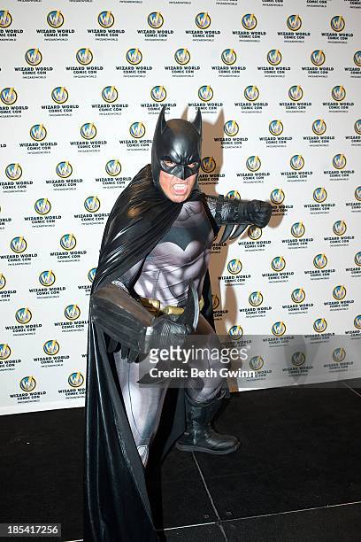 Eric Moran as Batman attends Nashville Comic Con 2013 at Music City Center on October 19, 2013 in Nashville, Tennessee.