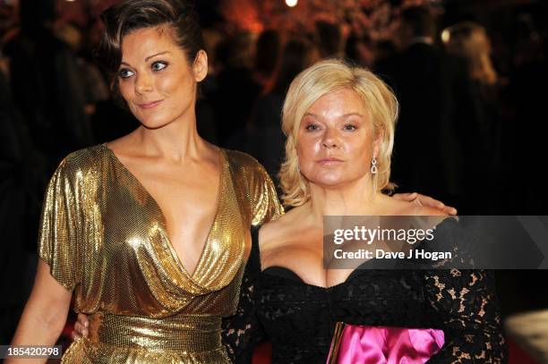 Sarah Owen and Alison Owen attend the Closing Night Gala European Premiere of 'Saving Mr Banks' on the closing night gala during the 57th BFI London...